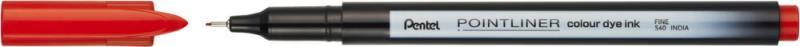 Pentel tűfilc SZÍNES Pointliner 0,4 mm – piros